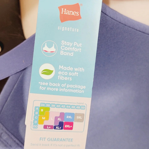 MEDIUM‎ Hanes G568 ComfortFlex Fit WirelessFull-Coverage T-Shirt Bra - Picture 5 of 7